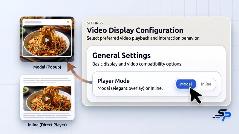Initial Modal Inline Video Configuration