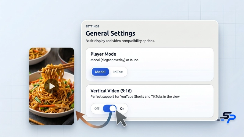 Vertical Videos Configuration